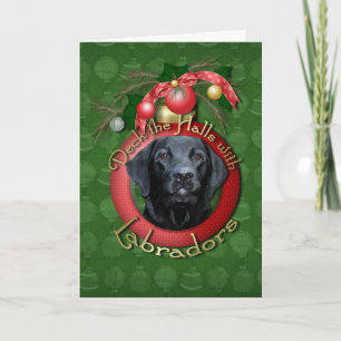 Cartes Pour Fêtes Annuelles Noël - Deck the Halls - Labradors - Gage