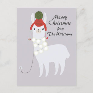 Cartes Pour Fêtes Annuelles Noël dedans branché par lama blanc