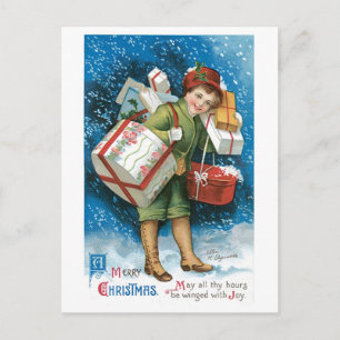 Cartes Pour Fêtes Annuelles Noël démodé, Madame