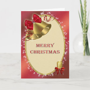 Cartes Pour Fêtes Annuelles Noël d'entreprise 'Joyeux Noël' avec cloches