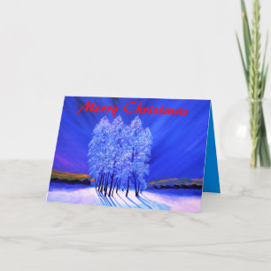 Cartes Pour Fêtes Annuelles Noël des aurores boréales