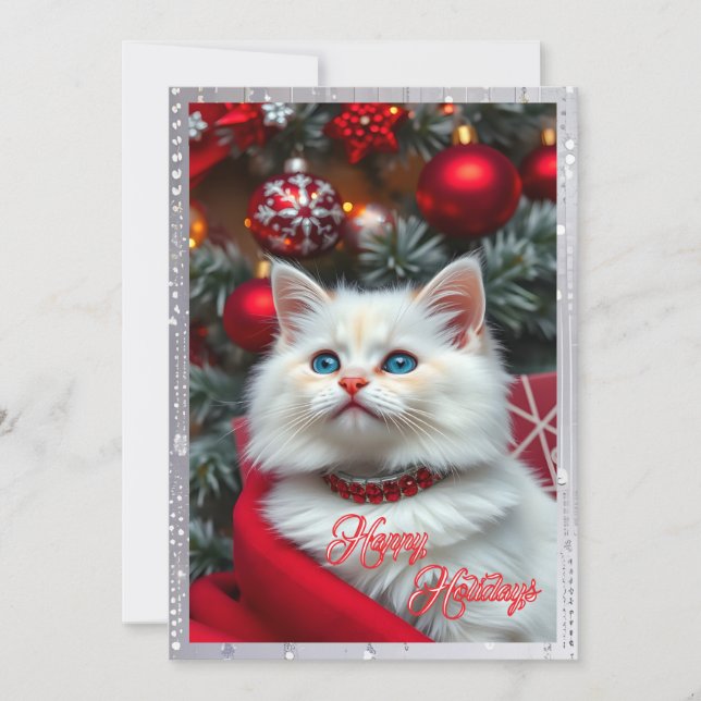 Cartes Pour Fêtes Annuelles Noël des Catlovers simples (Devant)