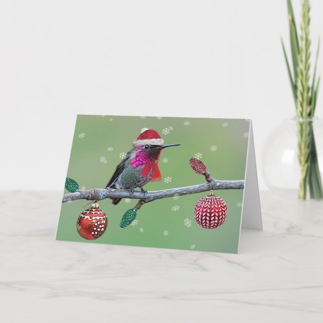Cartes Pour Fêtes Annuelles Noël des colibris d'Anna (Devant)