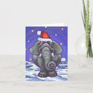Cartes Pour Fêtes Annuelles Noël des éléphants