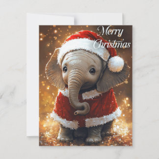 Cartes Pour Fêtes Annuelles Noël des éléphants