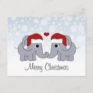 Cartes Pour Fêtes Annuelles Noël des éléphants