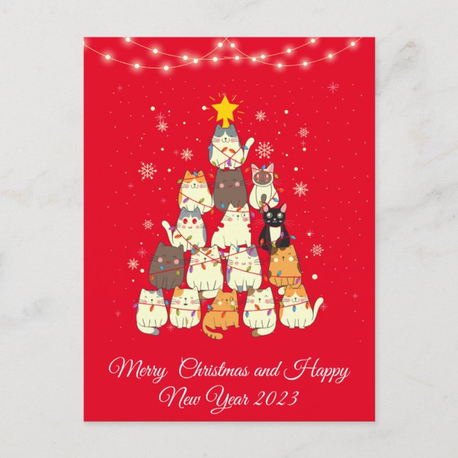 Cartes Pour Fêtes Annuelles Noël des fêtards (Devant)
