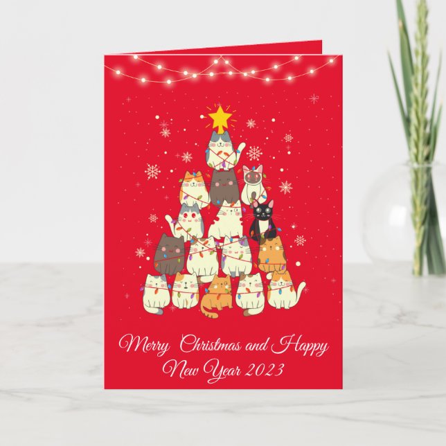 Cartes Pour Fêtes Annuelles Noël des fêtards (Devant)