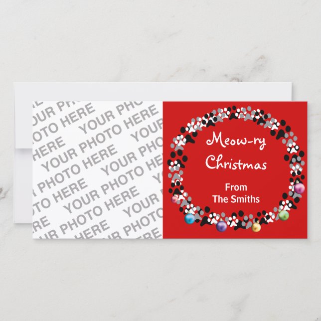 Cartes Pour Fêtes Annuelles Noël des Meow-ry (Devant)