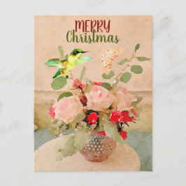 Cartes Pour Fêtes Annuelles Noël des papillons et des colibris