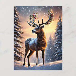 Cartes Pour Fêtes Annuelles Noël des rennes