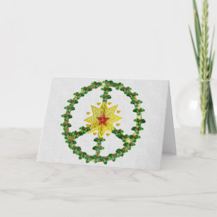 Cartes Pour Fêtes Annuelles Noël d'étoile de paix