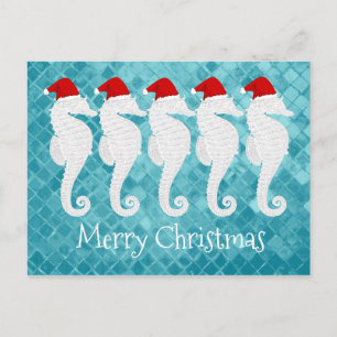 Cartes Pour Fêtes Annuelles Noël d'hippocampe