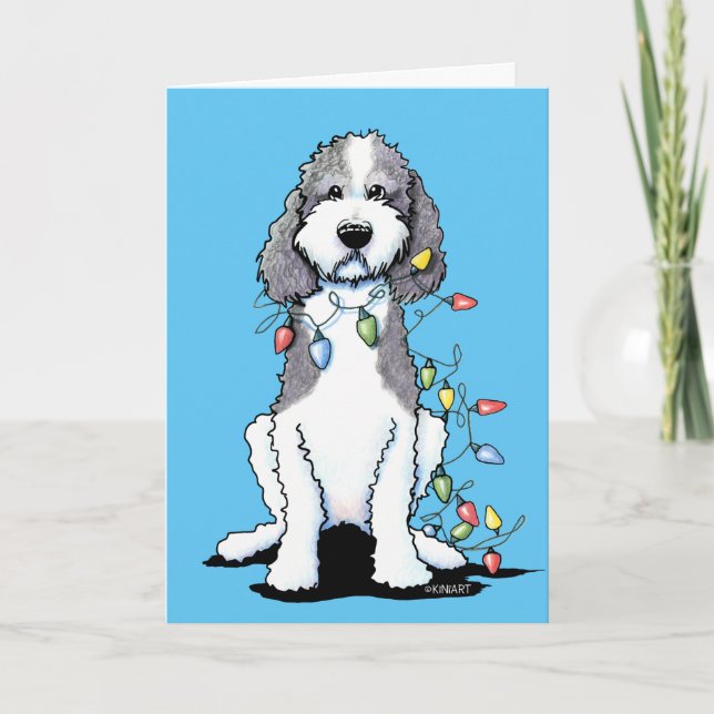 Cartes Pour Fêtes Annuelles Noël d'hiver Parti Doodle (Devant)