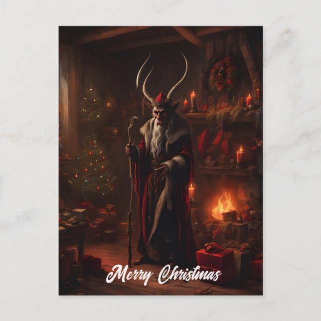 Cartes Pour Fêtes Annuelles Noël d'horreur Père Noël (Devant)