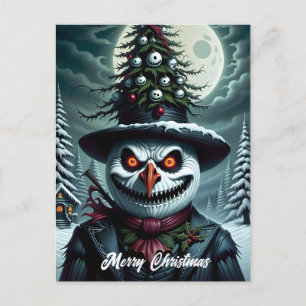 Cartes Pour Fêtes Annuelles Noël d'horreur Snowman
