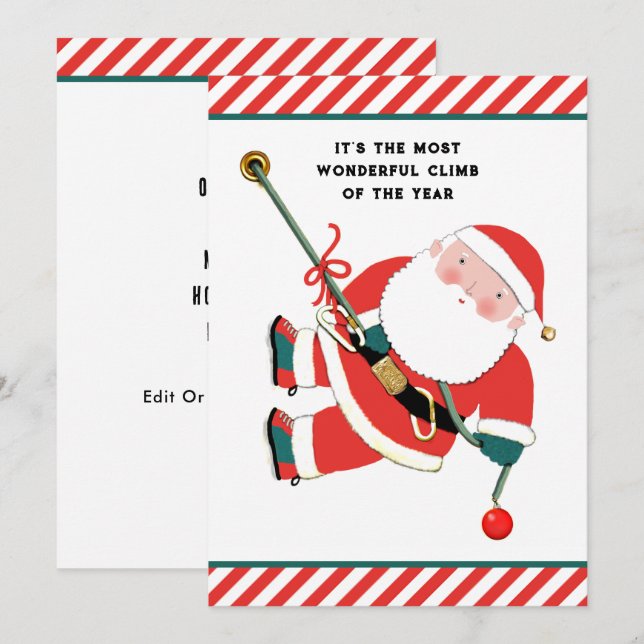 Cartes Pour Fêtes Annuelles Noël drôle (Devant / Derrière)