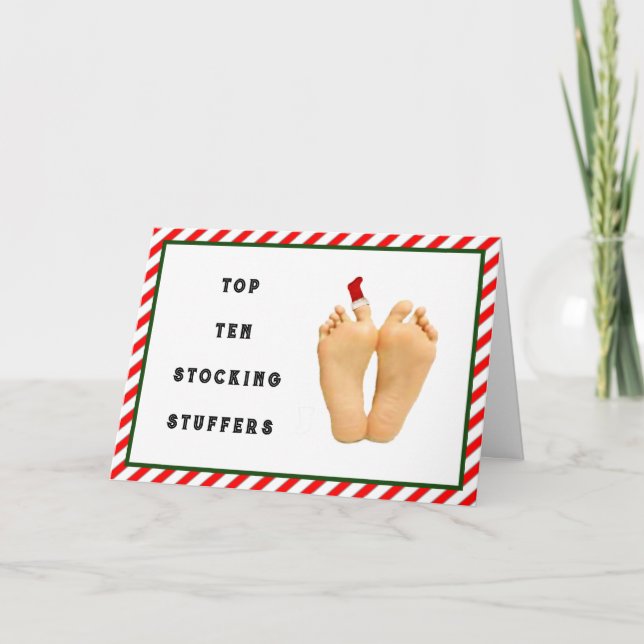 Cartes Pour Fêtes Annuelles Noël drôle (Devant)