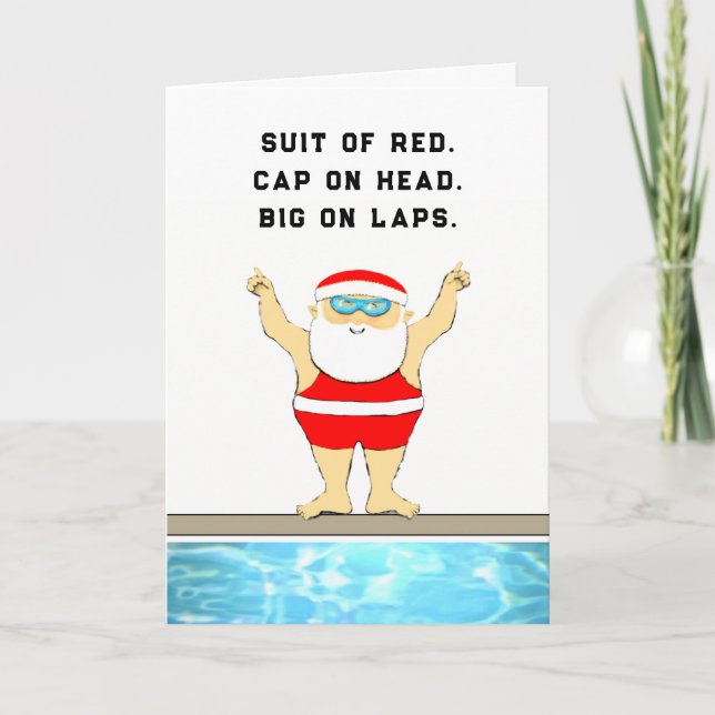 Cartes Pour Fêtes Annuelles Noël drôle (Devant)