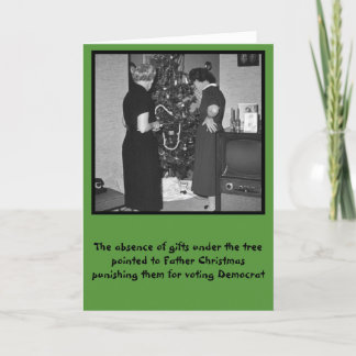 Cartes Pour Fêtes Annuelles Noël drôle anti-démocrates