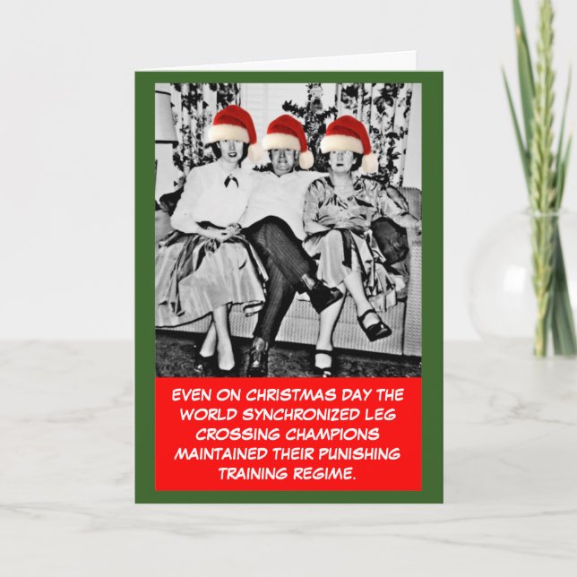 Cartes Pour Fêtes Annuelles Noël drôle de photo (Devant)