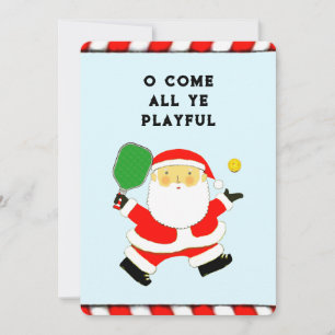 Cartes Pour Fêtes Annuelles Noël drôle de Pickleball