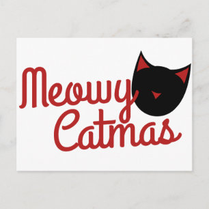 Cartes Pour Fêtes Annuelles Noël du chat