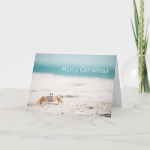 Cartes Pour Fêtes Annuelles Noël du crabe de sable