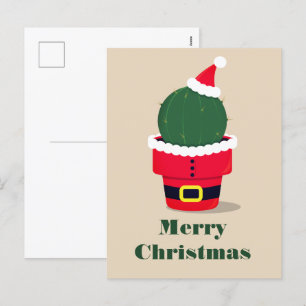 Cartes Pour Fêtes Annuelles Noël du désert de père Noël Cactus