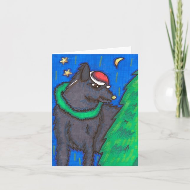 Cartes Pour Fêtes Annuelles Noël du domino (Devant)