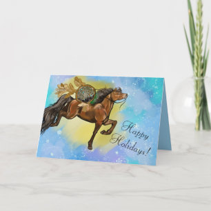 Cartes Pour Fêtes Annuelles Noël du Dreamcatcher Bay Horse