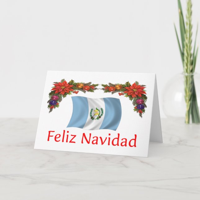 Cartes Pour Fêtes Annuelles Noël du Guatemala (Devant)