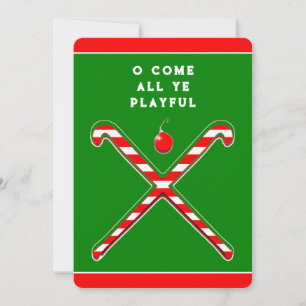 Cartes Pour Fêtes Annuelles Noël du hockey sur gazon
