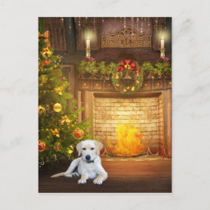 Cartes Pour Fêtes Annuelles Noël du laboratoire jaune