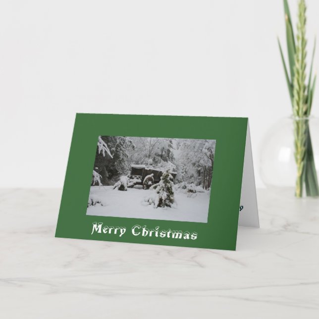 Cartes Pour Fêtes Annuelles Noël du marcheur (Devant)