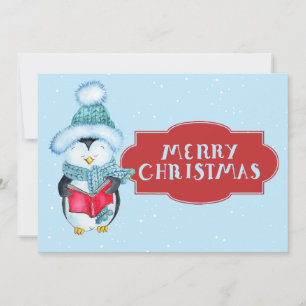 Cartes Pour Fêtes Annuelles Noël du mignon manchot