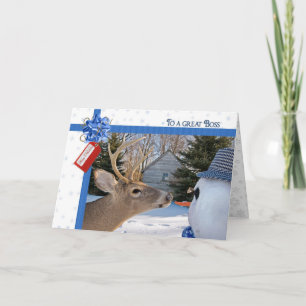 Cartes Pour Fêtes Annuelles Noël du patron