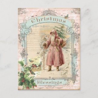 Cartes Pour Fêtes Annuelles Noël du Père Noël de l'époque victorienne
