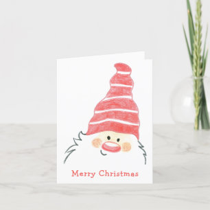 Cartes Pour Fêtes Annuelles Noël du Père Noël Gnome