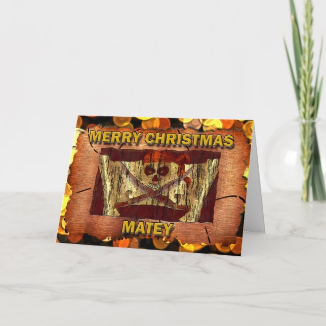 Cartes Pour Fêtes Annuelles Noël du pirate (Devant)