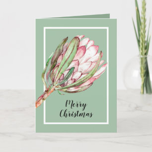 Cartes Pour Fêtes Annuelles Noël du protea tropical