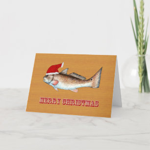Cartes Pour Fêtes Annuelles Noël du sébaste de Santa Hat