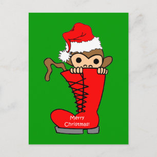 Cartes Pour Fêtes Annuelles Noël du singe