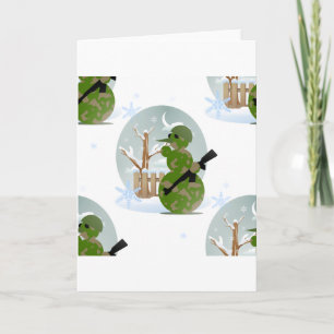 Cartes Pour Fêtes Annuelles noël du soldat des neiges