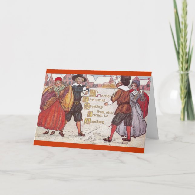 Cartes Pour Fêtes Annuelles Noël du YE Merrie (Devant)