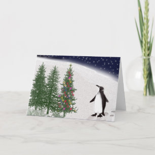 Cartes Pour Fêtes Annuelles Noël d'un pingouin