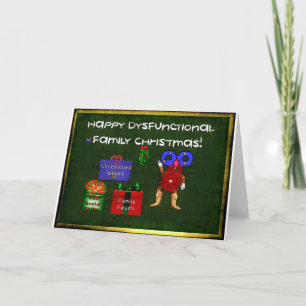 Cartes Pour Fêtes Annuelles Noël dysfonctionnel de famille