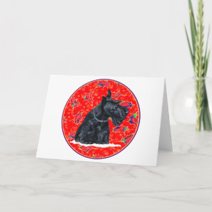 Cartes Pour Fêtes Annuelles Noël écossais Terrier