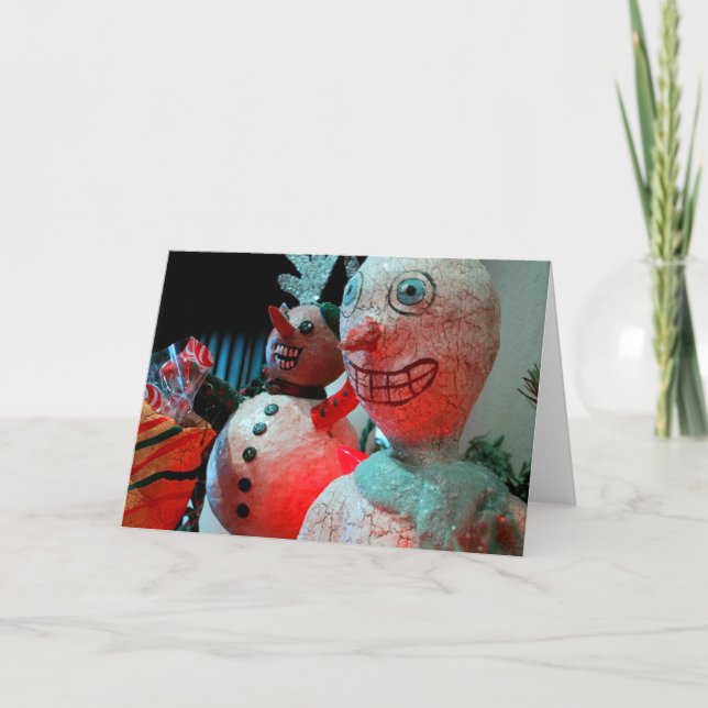 Cartes Pour Fêtes Annuelles Noël effrayant (Devant)