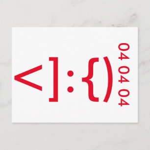 Cartes Pour Fêtes Annuelles Noël Emoticon de Geeky Santa Claus